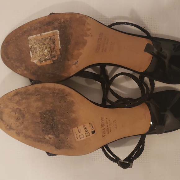 VERA WANG, Sandle Black Evening - Picture 8 of 12